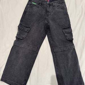 Empyre Tori Charcoal Wash Zip Off Cargo Skate Jeans